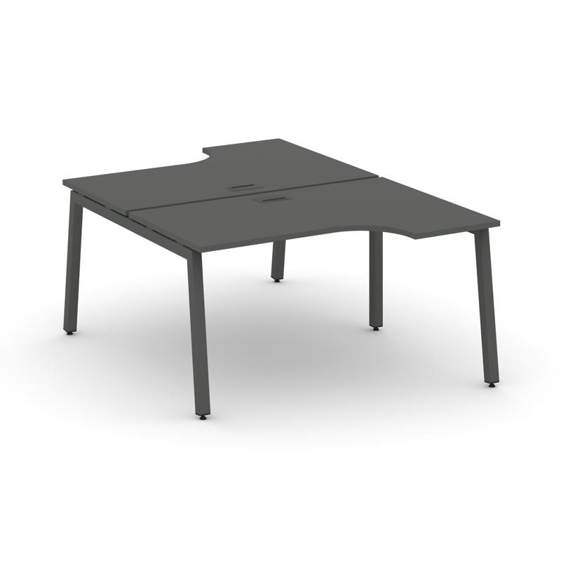 Style Project Рабочая станция эргоном. SN-5A.DRPA-002 Антрацит/Металл Антрацит 1580*1232/1992*750