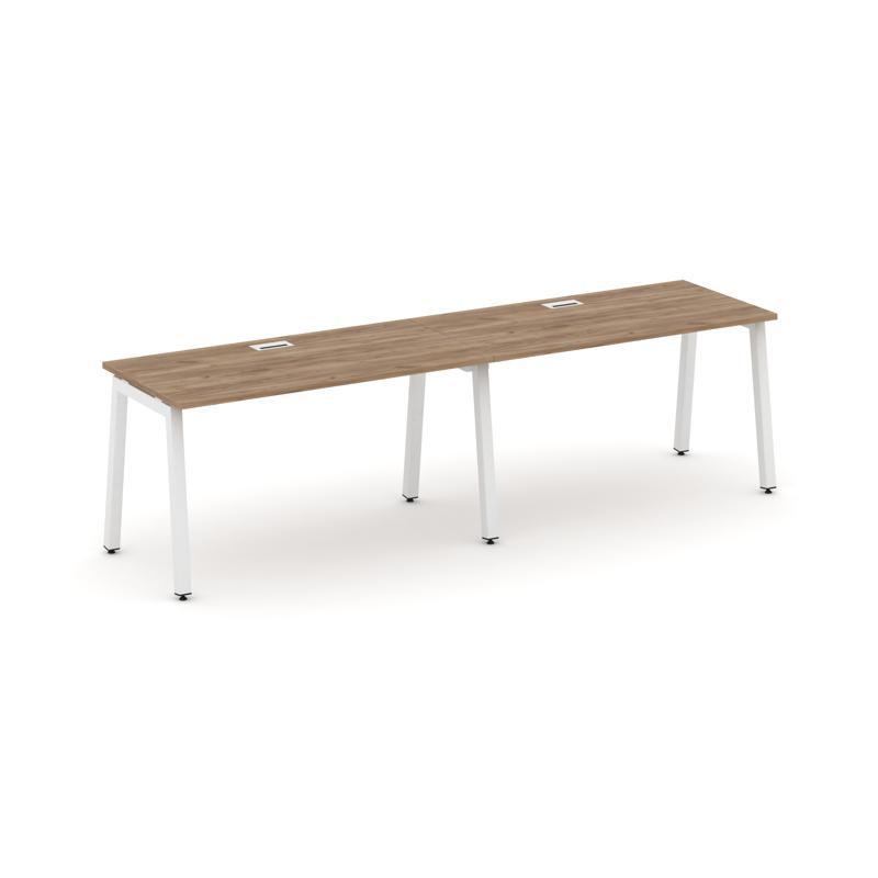 Style Project Рабочая станция 1 сторон. SN-5A.ORS-012 Дуб Табак/Металл Белый 2360*700*750