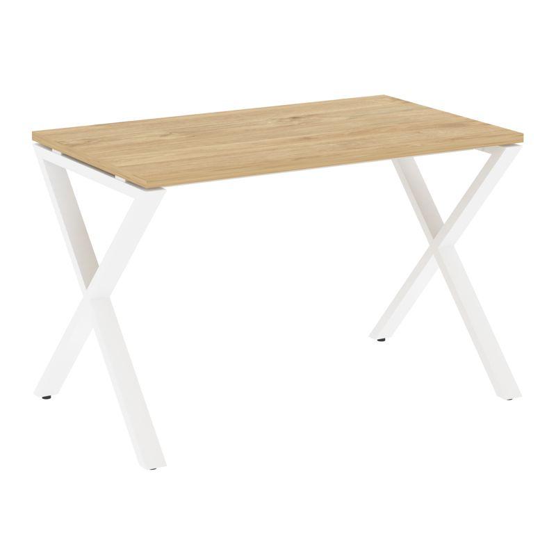 Loft Стол рабочий VR.L-SRX-2.7 Тиквуд Светлый/Металл Белый 1180*720*750