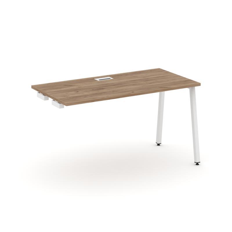 Style Project Стол-приставка к опор. элем. SN-4A.OPRS-004 Дуб Табак/Металл Белый 1580*600*750