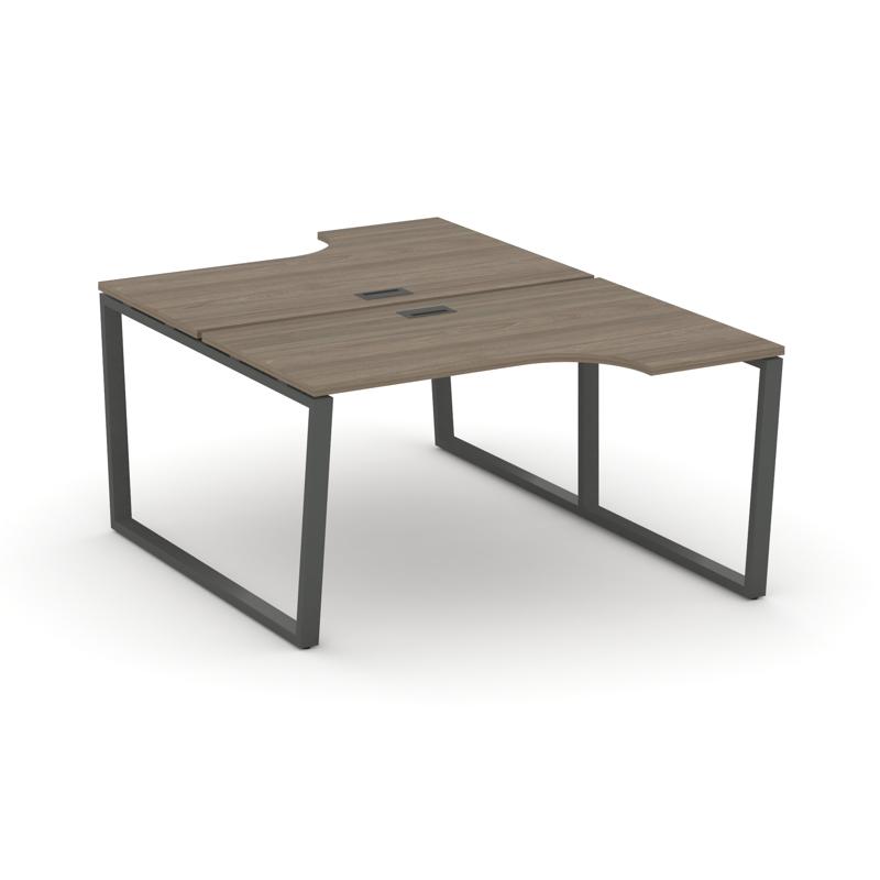 Style Project Рабочая станция эргоном. SN-6T2.DRPA-001 Вяз Благородный/Металл Антрацит/Черный Пласти