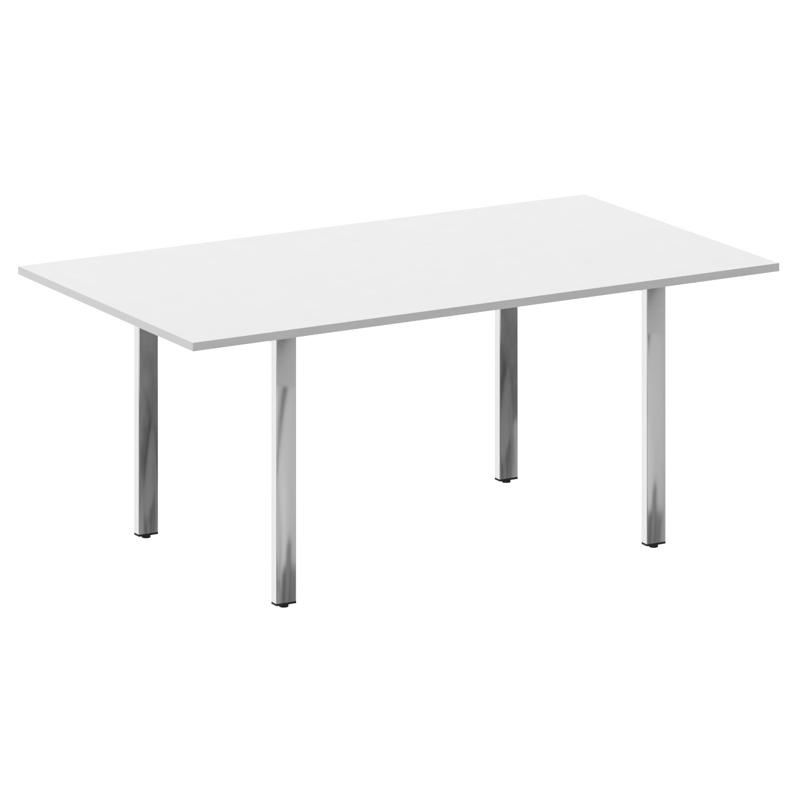 Metal System Direct Стол перег. П-обр. м/к БП.ПРГ-180 Белый/Нержавеющая Сталь 1800*1000*750