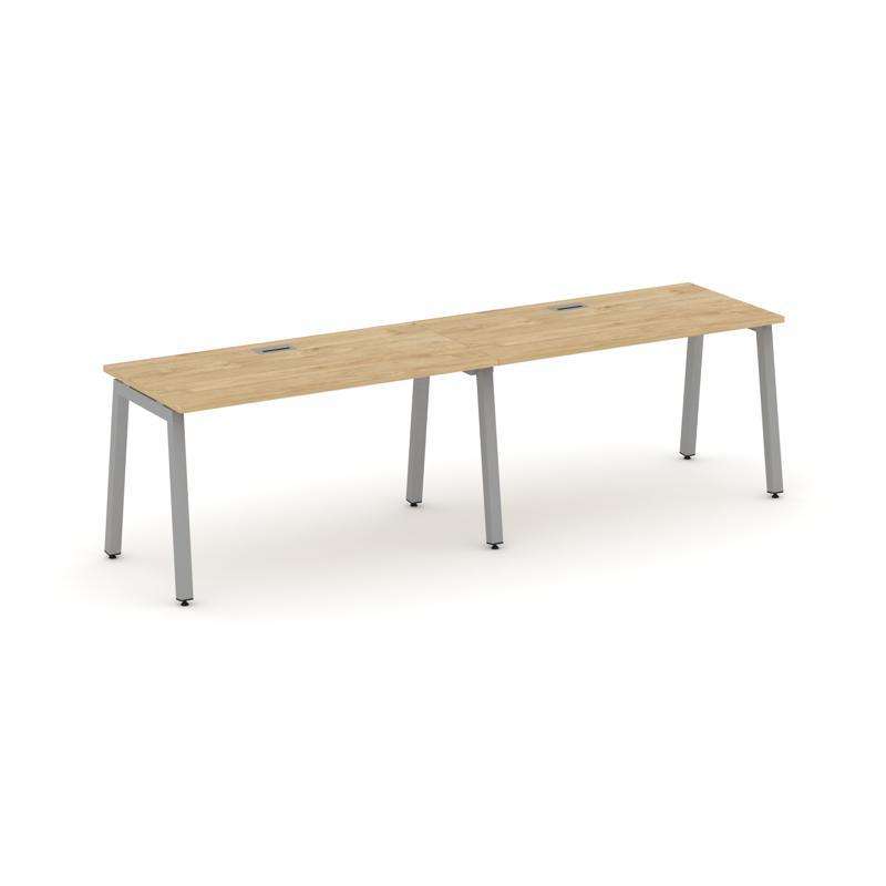 Style Project Рабочая станция 1 сторон. SN-5A.ORS-004 Тиквуд Светлый/Металл Серый 3160*600*750