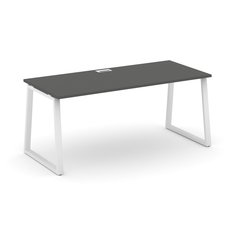 Style Project Direct Стол письменный SN-6T1.SR-024.M Антрацит/Металл Белый/Заглушка Металл Белы 1580