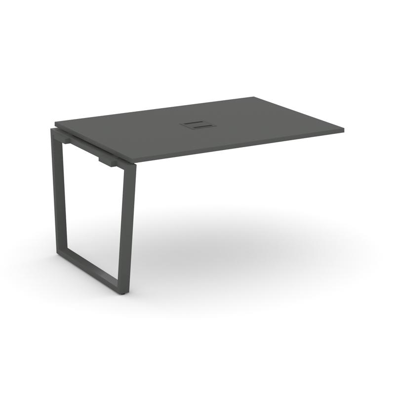 Style Project Проходной наб. элем. перег. стола SN-6T2.NSPRG-001 Антрацит/Металл Антрацит/Заглушка М
