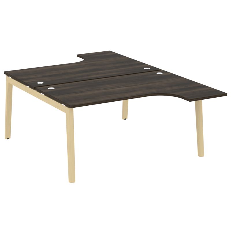 Onix Wood Рабочая станция OW.D.SA-4 Дуб Мали/Дуб Светлый/Металл Белый 1580*2395*750 (1635/460)