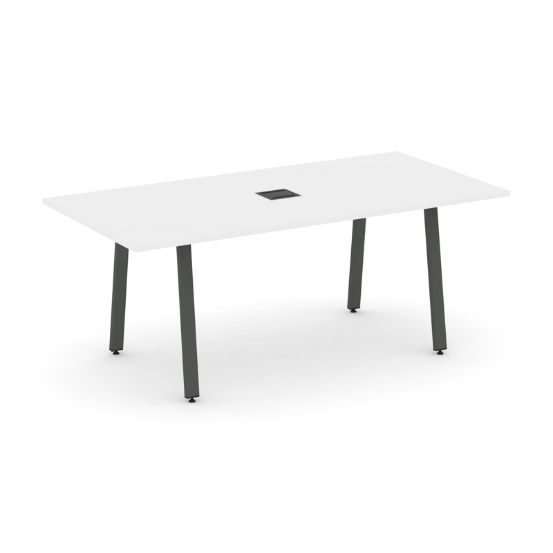 Style Project Direct Стол переговорный SN-6A.SPRG-198 Белый/Металл Антрацит/Заглушка Металл Антрацит
