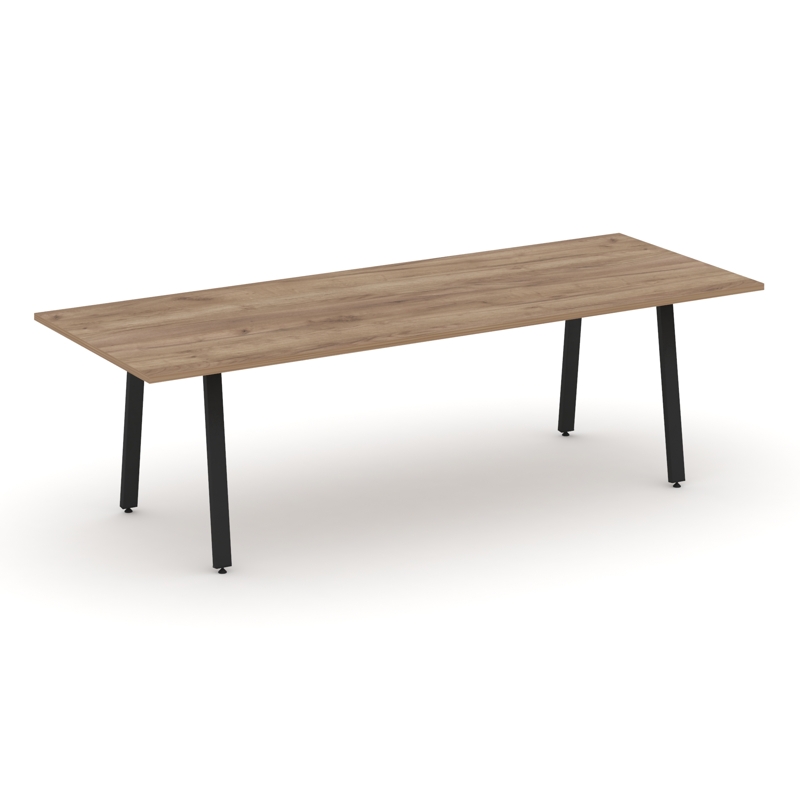 Style Project Direct Стол переговорный SN-6A.SPRG-258.3 Дуб Табак/Металл Черный 2580*980*750