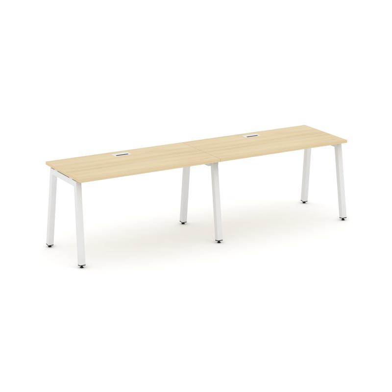 Style Project Рабочая станция 1 сторон. SN-5A.ORS-022 Акация Лорка/Металл Белый 2360*800*750