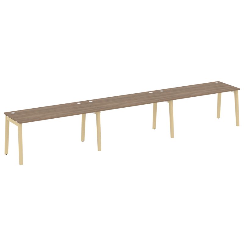 Onix Wood Рабочая станция OW.RS-3.4.7 Дуб Аризона/Дуб Светлый/Металл Белый 4740*720*750