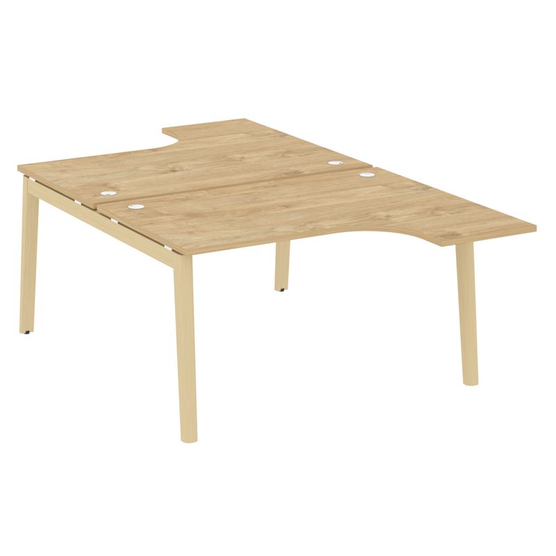 Onix Wood Рабочая станция OW.D.SA-3 Тиквуд Светлый/Дуб Светлый/Металл Белый 1380*2395*750 (1635/460)