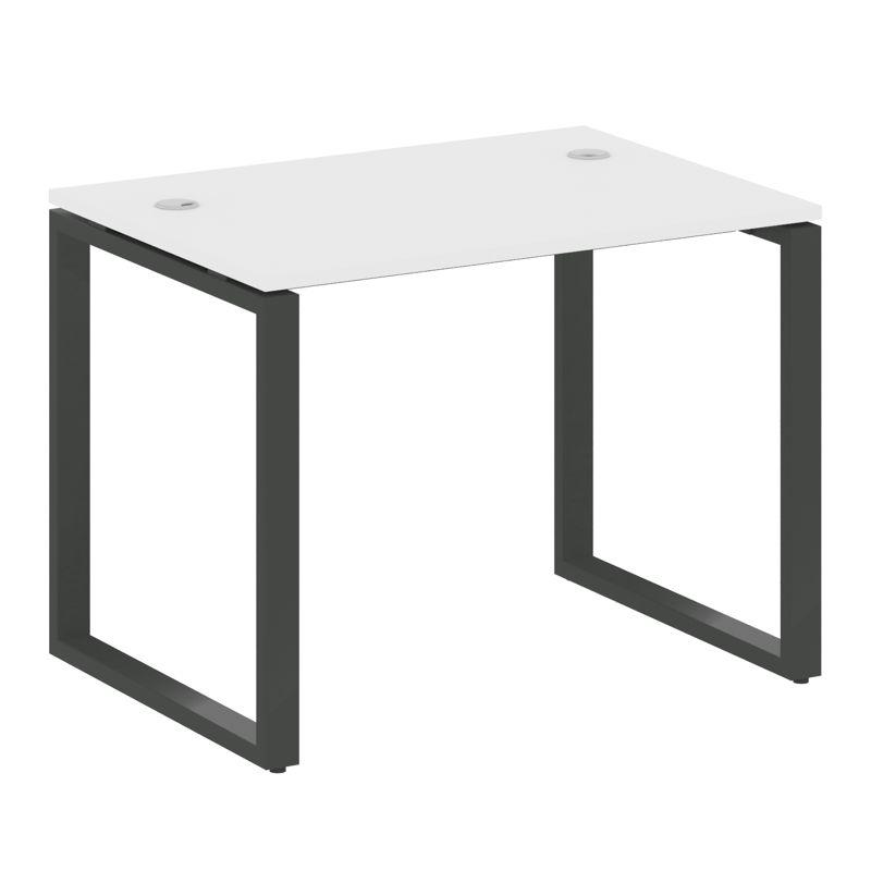 Metal System Стол письменный на О-образном м/к БО.СП-1 Белый/Металл Антрацит 1000*720*750