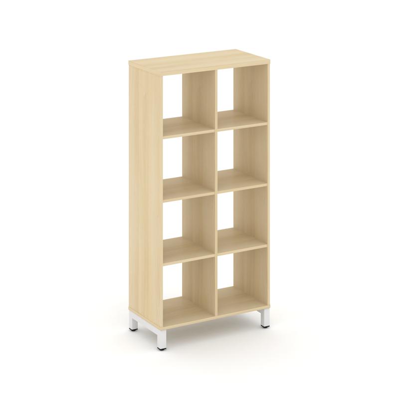 Style Project Каркас стеллажа 4 яр. SN.KS-420 Акация Лорка/Металл Белый 754*400*1615