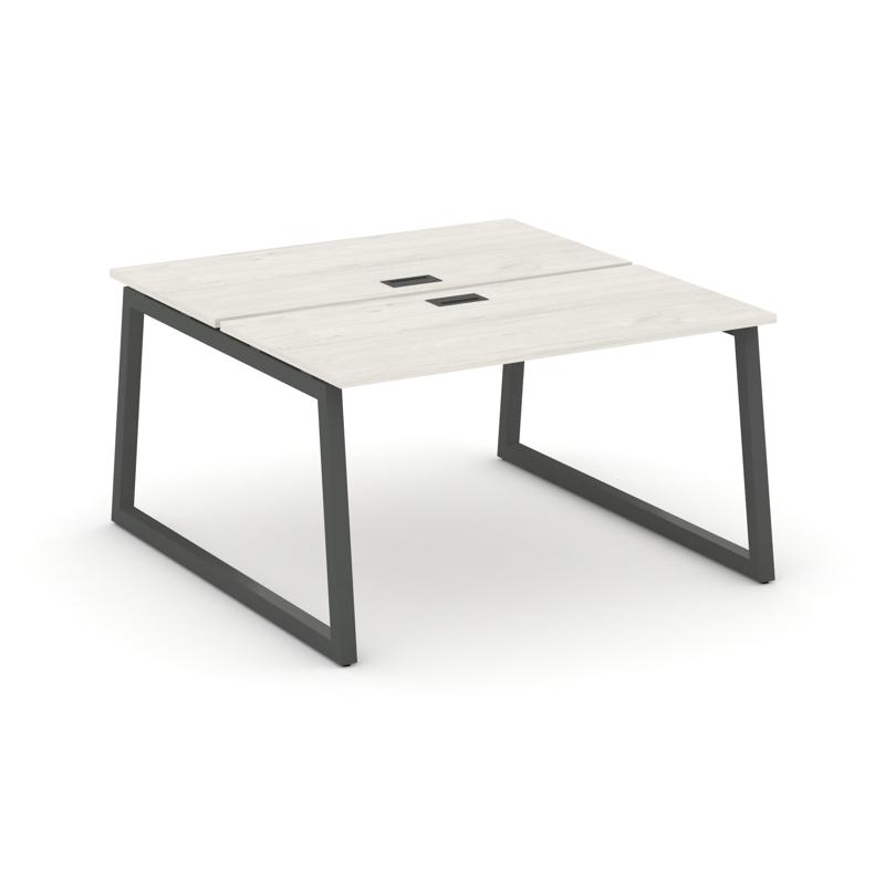 Style Project Рабочая станция 2-х сторон. SN-5T1.DRS-022 Дуб Наварра/Металл Антрацит/Черный Пластик