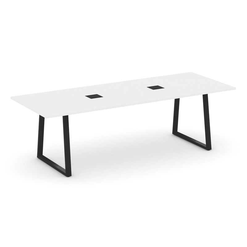 Style Project Direct Стол переговорный SN-6T1.SPRG-258 Белый/Металл Черный/Заглушка Металл Черный 25