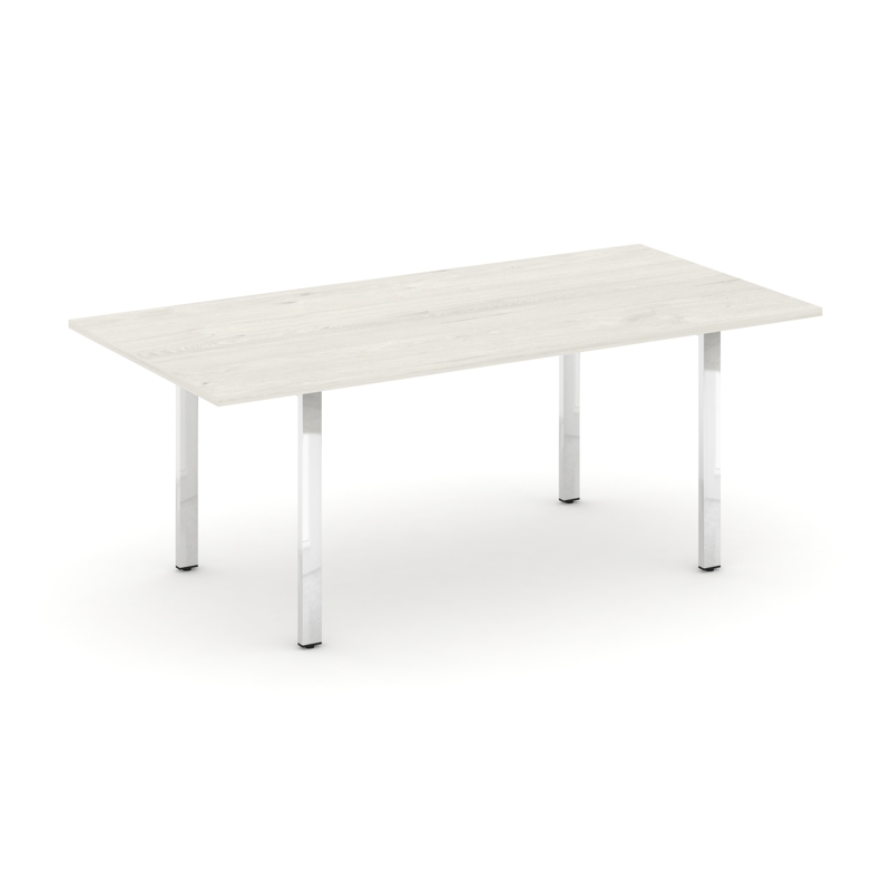 Style Project Direct Lux Стол переговорный M-SN-6P.SPRG-198.3 Дуб Наварра/Нержавеющая Сталь/Хром 198