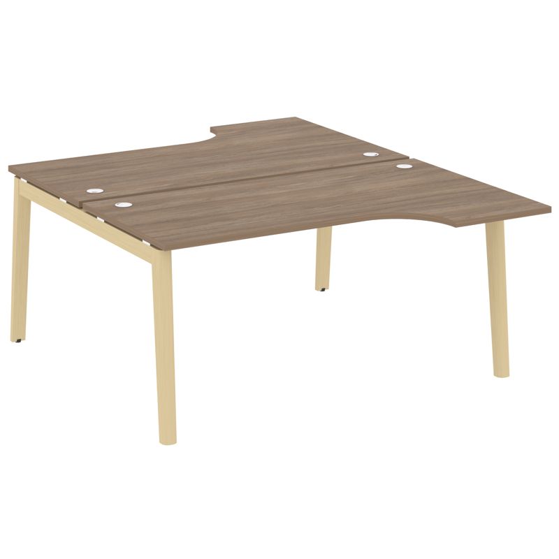 Onix Wood Рабочая станция OW.D.SA-1 Дуб Аризона/Дуб Светлый/Металл Белый 1580*1995*750 (1475/460)