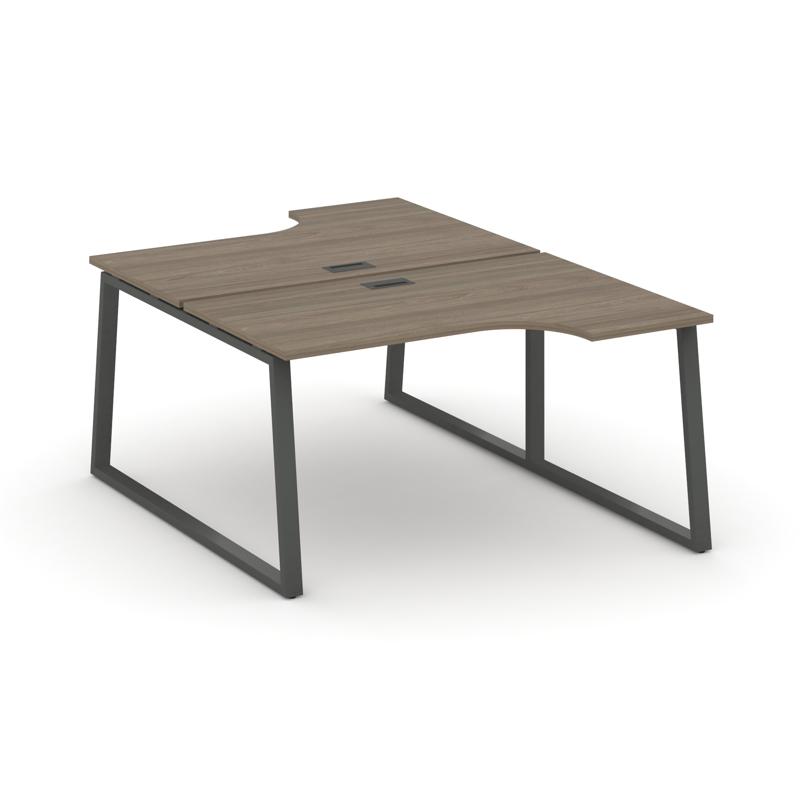 Style Project Рабочая станция эргоном. SN-6T1.DRPA-021 Вяз Благородный/Металл Антрацит/Черный Пласти