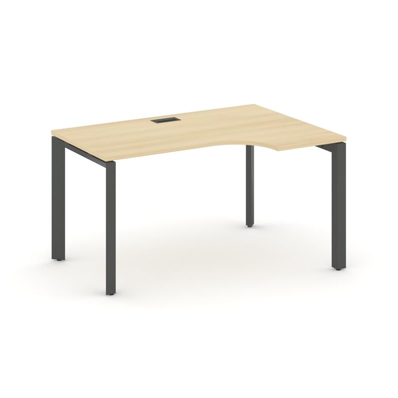 Style Project Стол рабочий эргономичный SN-59P.SPA-022(R) Акация Лорка/Металл Антрацит/Черный Заглуш
