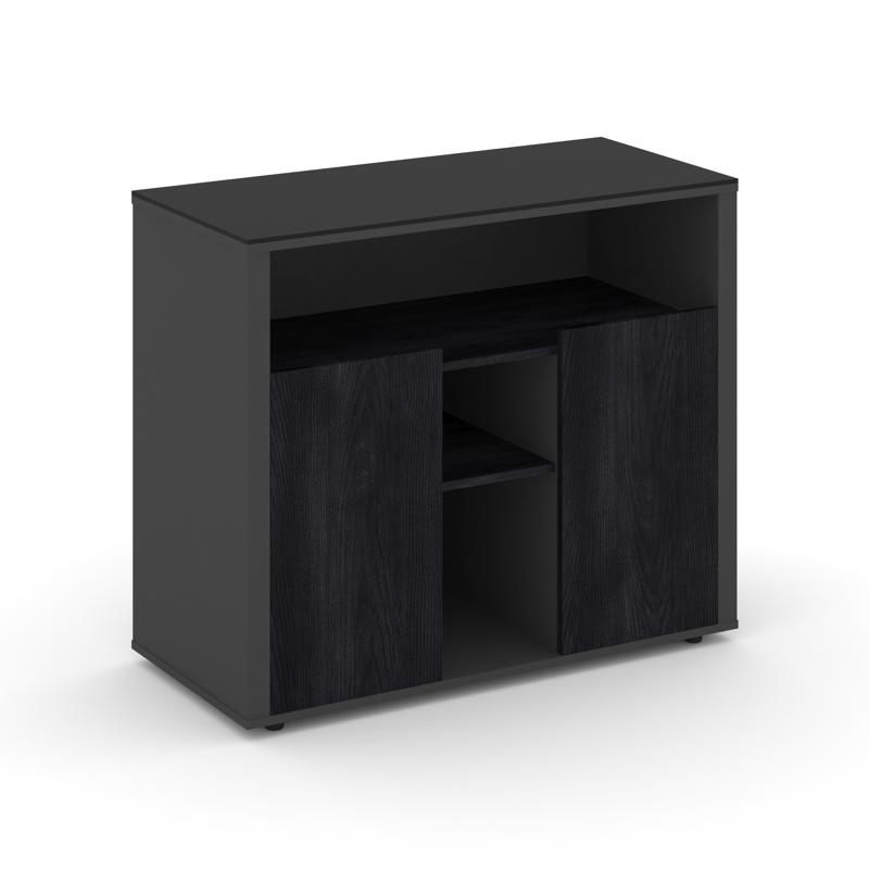 Касл Греденция CS.D-GR-1 Каштан Тоскана/Базальт/Лакобель Black 1202*450*1011