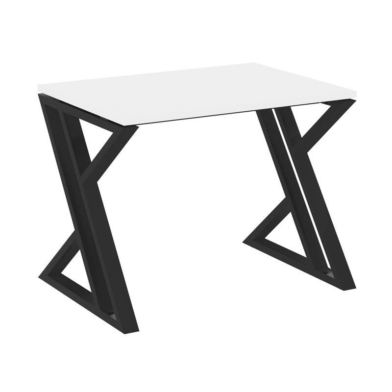Loft Стол рабочий VR.L-SRZ-1.7 Белый Бриллиант/Металл Черный 980*720*750