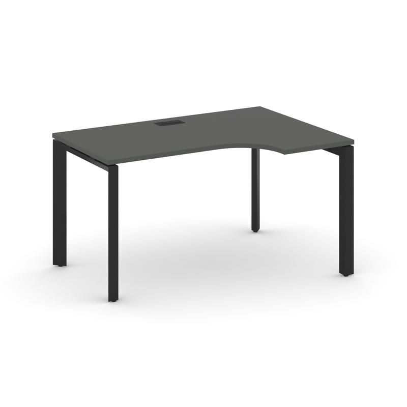 Style Project Стол рабочий эргономичный SN-59P.SPA-021(R) Антрацит/Металл Черный/Черный Заглушка 138