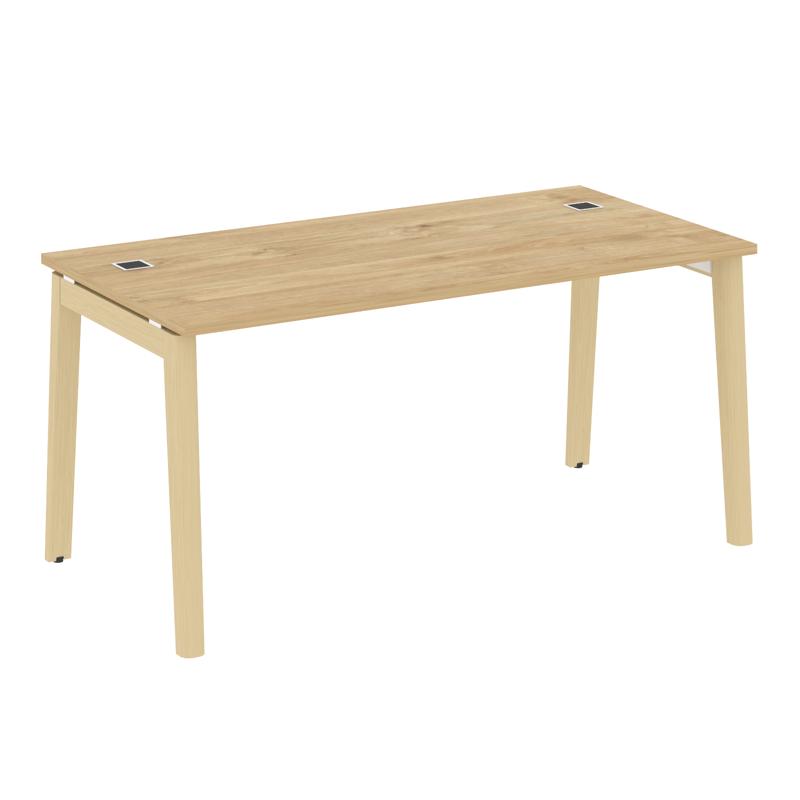 Onix Wood Direct Стол руководителя OW.SRR-4.8 Тиквуд Светлый/Дуб Светлый/Металл Белый 1580*800*750