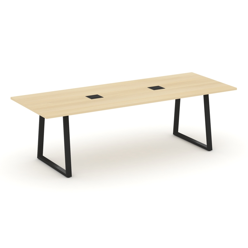 Style Project Direct Стол переговорный SN-6T1.SPRG-258 Акация Лорка/Металл Черный/Заглушка Металл Че