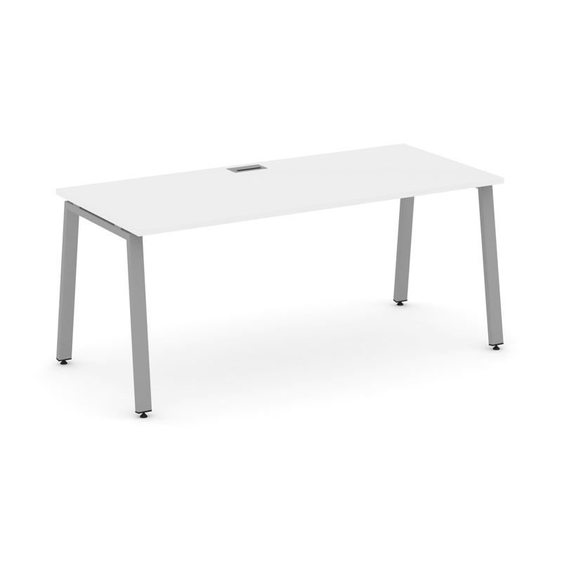 Style Project Direct Стол письменный SN-6A.SR-025.M Белый/Металл Серый/Заглушка Металл Серый 1780*80