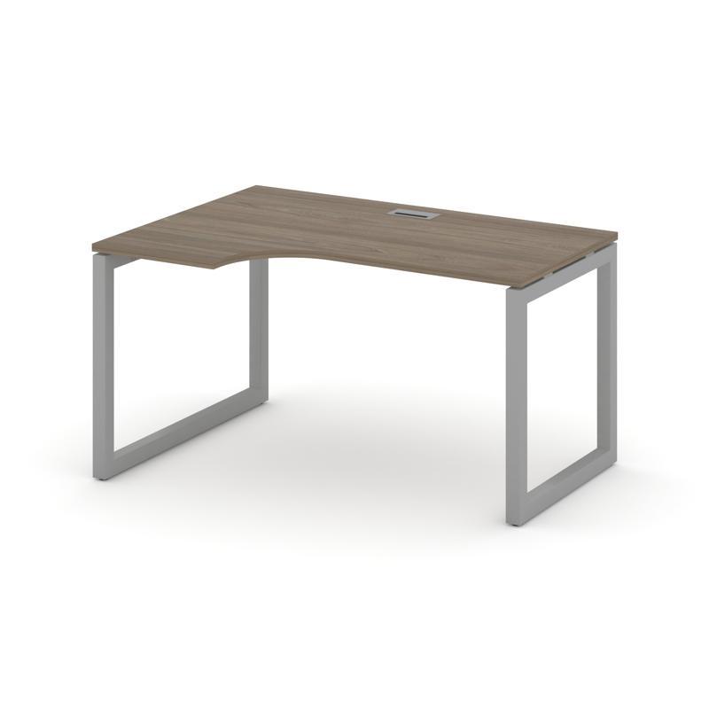 Style Project Стол рабочий эргоном. SN-5O.SPA-001(L) Вяз Благородный/Металл Серый 1380*600/980*750