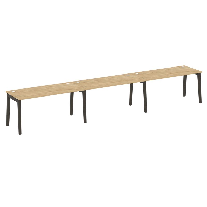 Onix Wood Рабочая станция OW.RS-3.4.7 Тиквуд Светлый/Дуб Темный/Металл Антрацит 4740*720*750