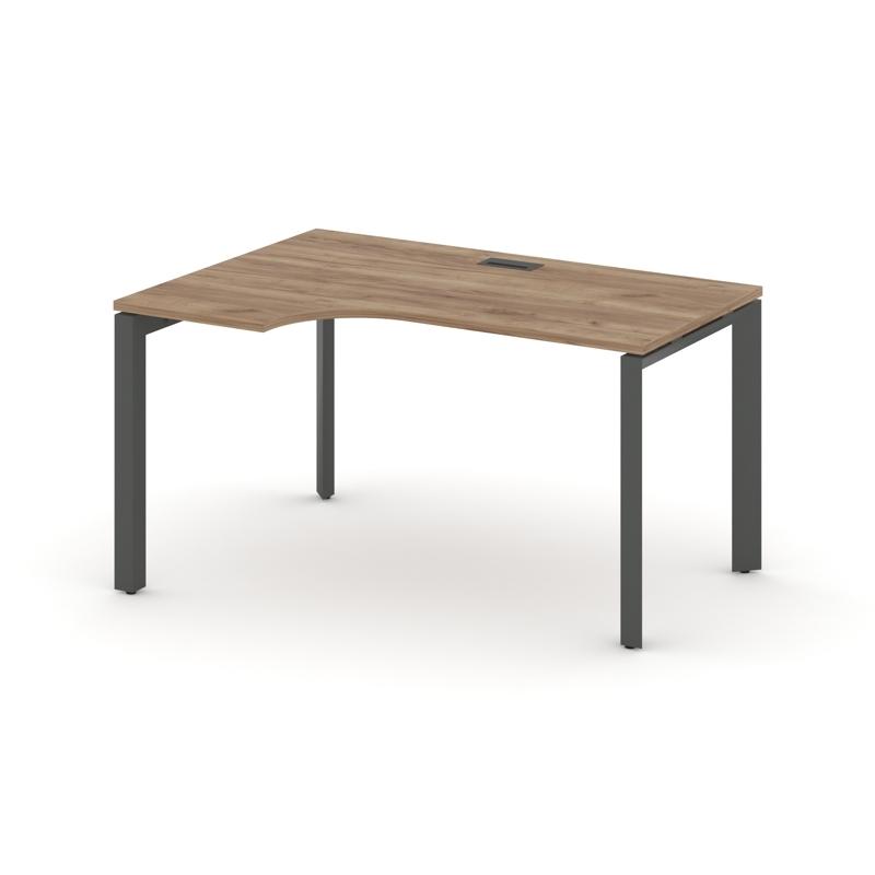 Style Project Стол рабочий эргономичный SN-59P.SPA-001(L) Дуб Табак/Металл Антрацит/Черный Заглушка