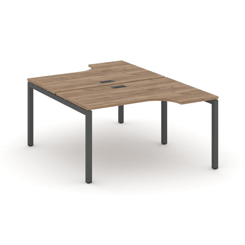 Style Project Рабочая станция эргоном. SN-5P.DRPA-012 Дуб Табак/Металл Антрацит 1580*1432/1992*750
