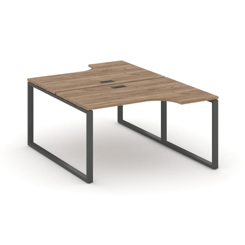 Style Project Рабочая станция эргоном. SN-6O.DRPA-002 Дуб Табак/Металл Антрацит 1580*1232/1992*750