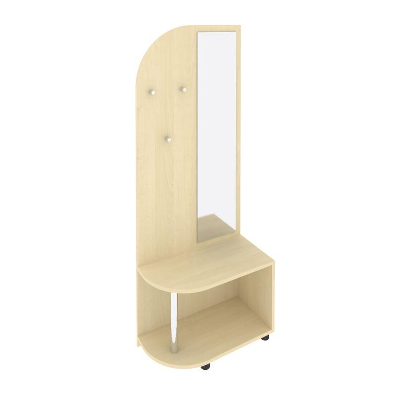 Light Вешалка с багажницей и зеркалом С-ВБЗ-80 Клен 800*400*2050