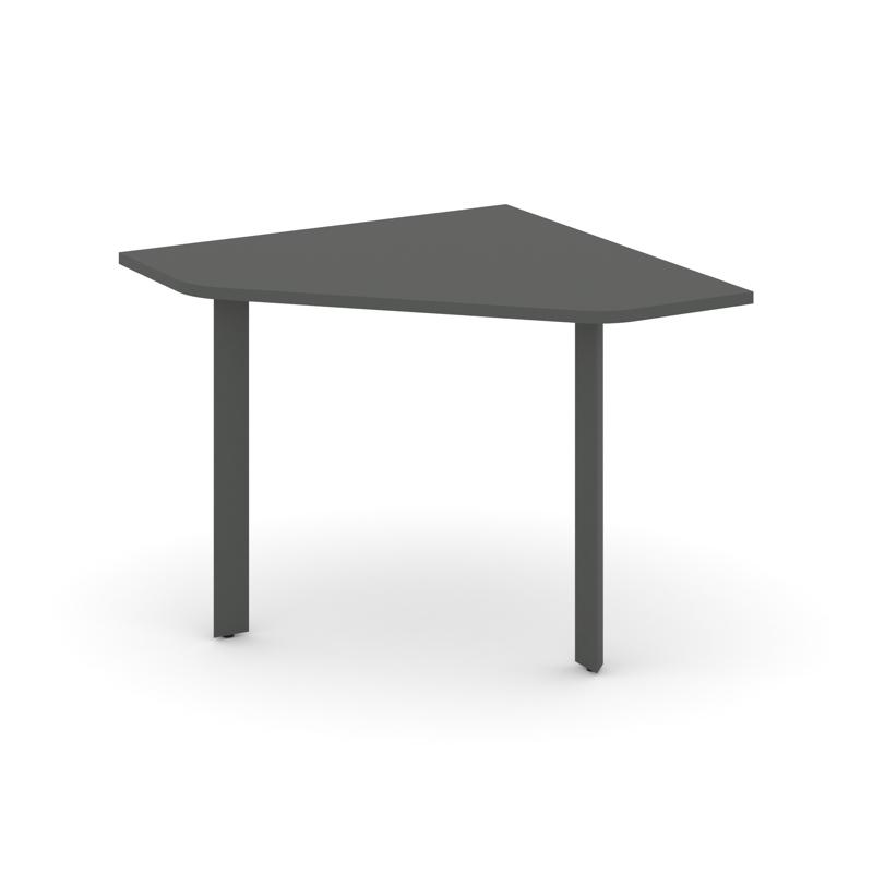 Style Project Угловой элемент переговорного стола SN-59.UPRG-001 Антрацит/Металл Антрацит 980*980*75