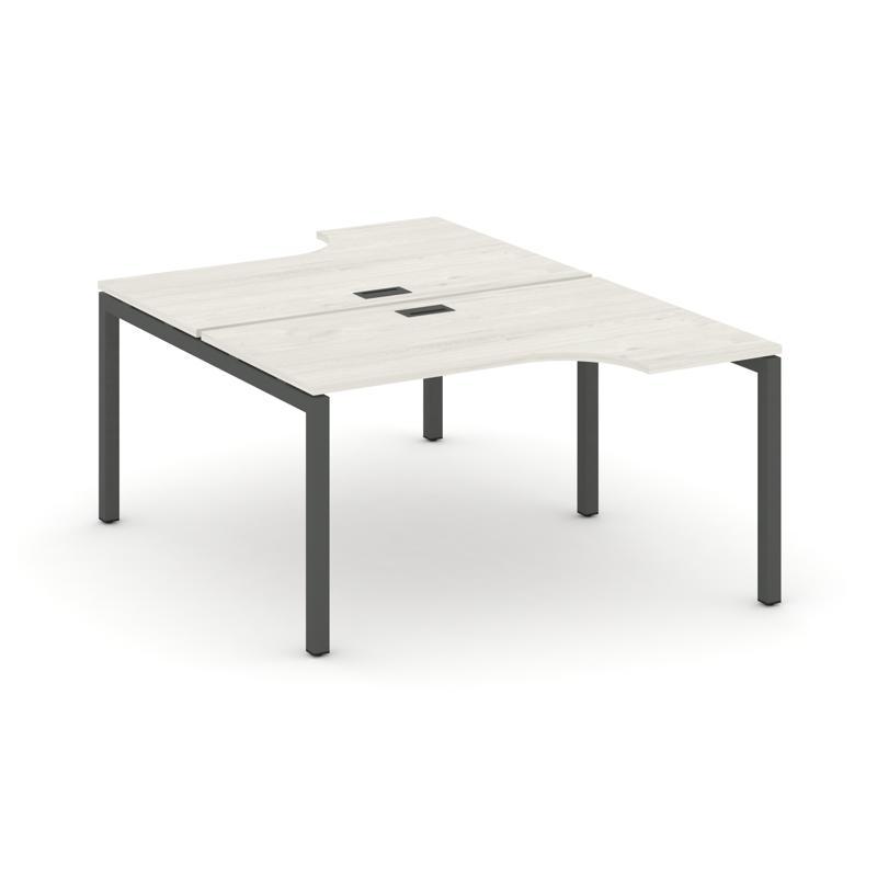 Style Project Рабочая станция эргоном. SN-5P.DRPA-001 Дуб Наварра/Металл Антрацит 1380*1232/1992*750