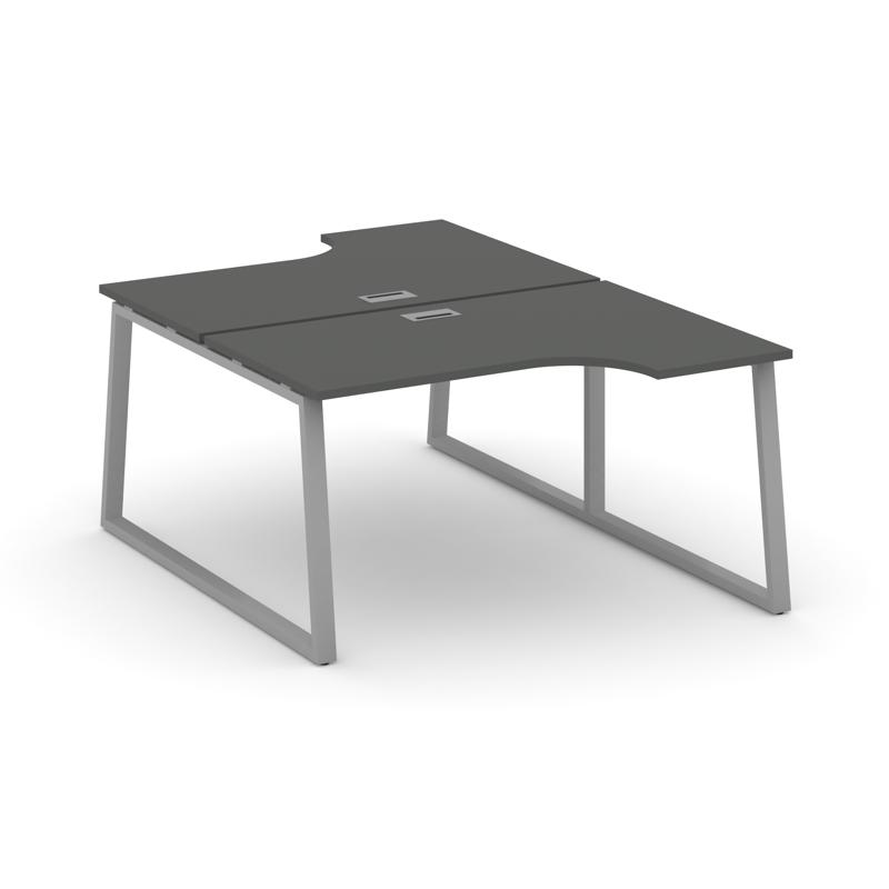 Style Project Рабочая станция эргоном. SN-6T1.DRPA-021 Антрацит/Металл Серый/Заглушка Пластик Серебр
