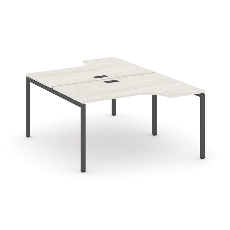 Style Project Рабочая станция эргоном. SN-4P.DRPA-012 Дуб Наварра/Металл Антрацит 1580*1432/1992*750