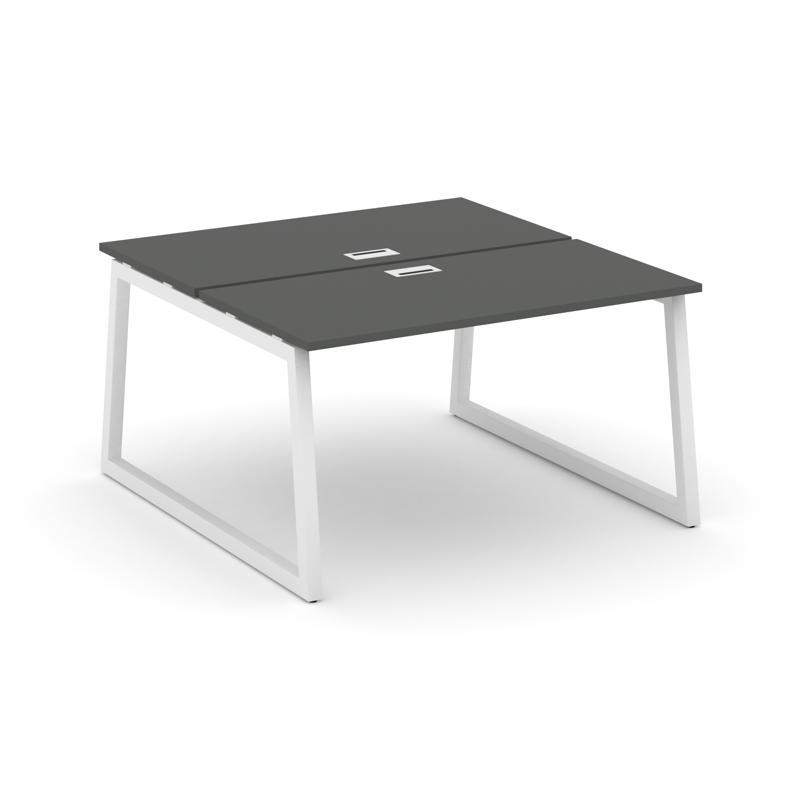 Style Project Рабочая станция 2-х сторон. SN-5T1.DRS-022 Антрацит/Металл Белый/Заглушка Пластик Белы