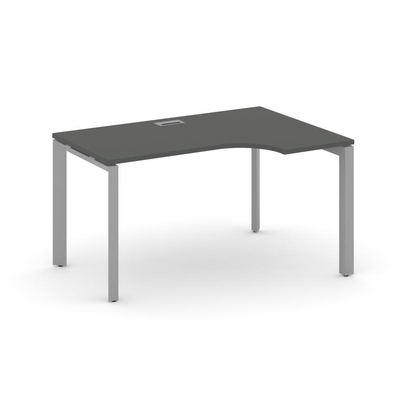 Style Project Стол рабочий эргономичный SN-59P.SPA-012(R) Антрацит/Металл Серый/Серебро Заглушка 158