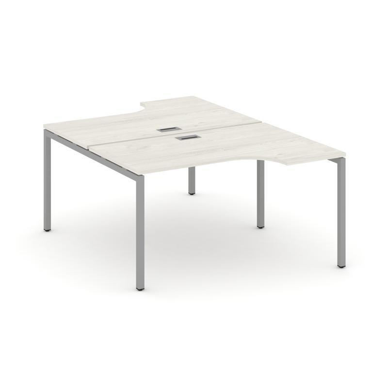 Style Project Рабочая станция эргоном. SN-4P.DRPA-012 Дуб Наварра/Металл Серый 1580*1432/1992*750