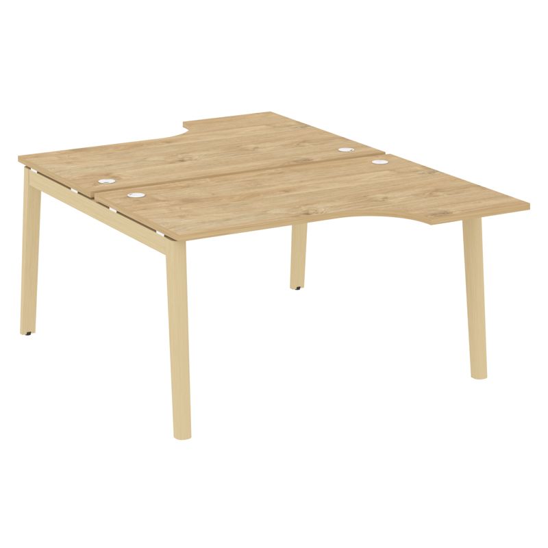 Onix Wood Рабочая станция OW.D.SA-2 Тиквуд Светлый/Дуб Светлый/Металл Белый 1380*1995*750 (1475/460)