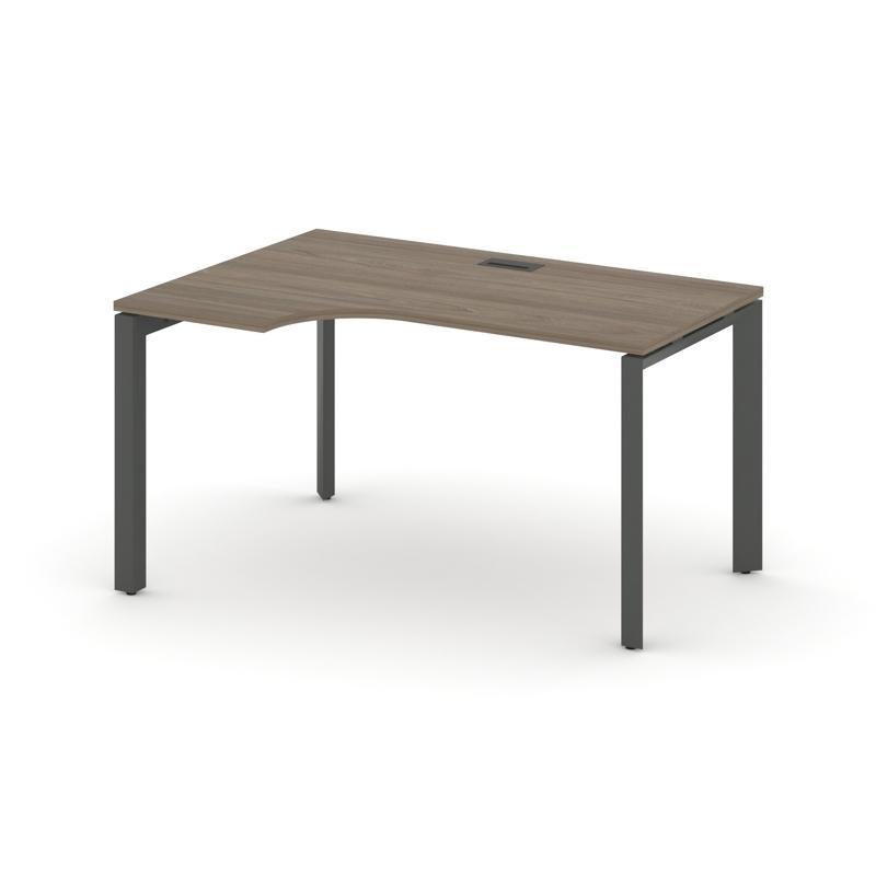 Style Project Стол рабочий эргономичный SN-59P.SPA-012(L) Вяз Благородный/Металл Антрацит/Черный Заг