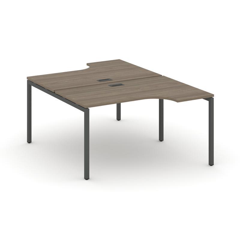Style Project Рабочая станция эргоном. SN-4P.DRPA-001 Вяз Благородный/Металл Антрацит 1380*1232/1992