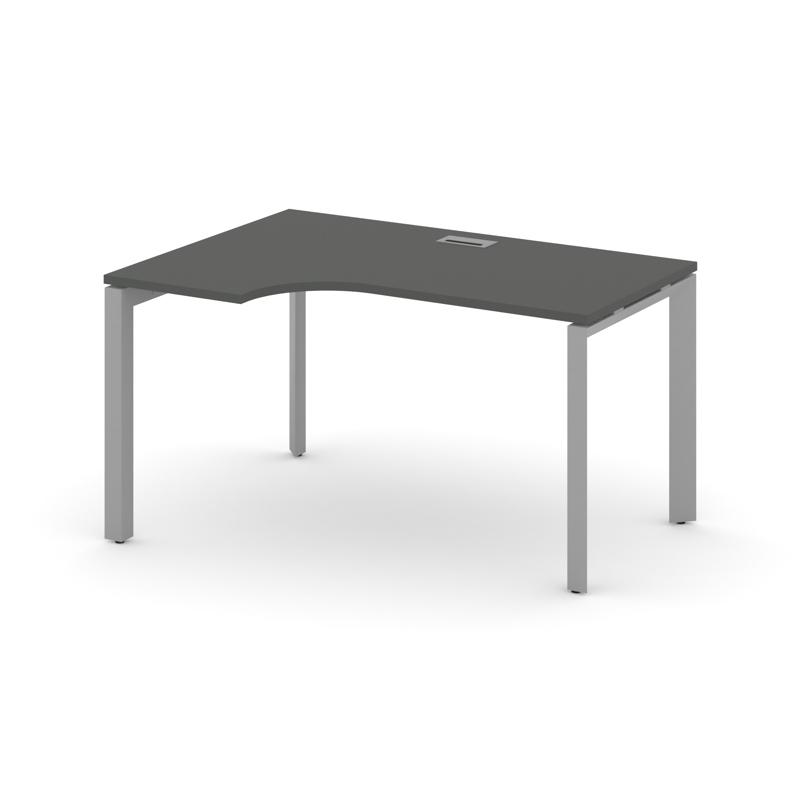 Style Project Стол рабочий эргономичный SN-59P.SPA-002(L) Антрацит/Металл Серый/Серебро Заглушка 158