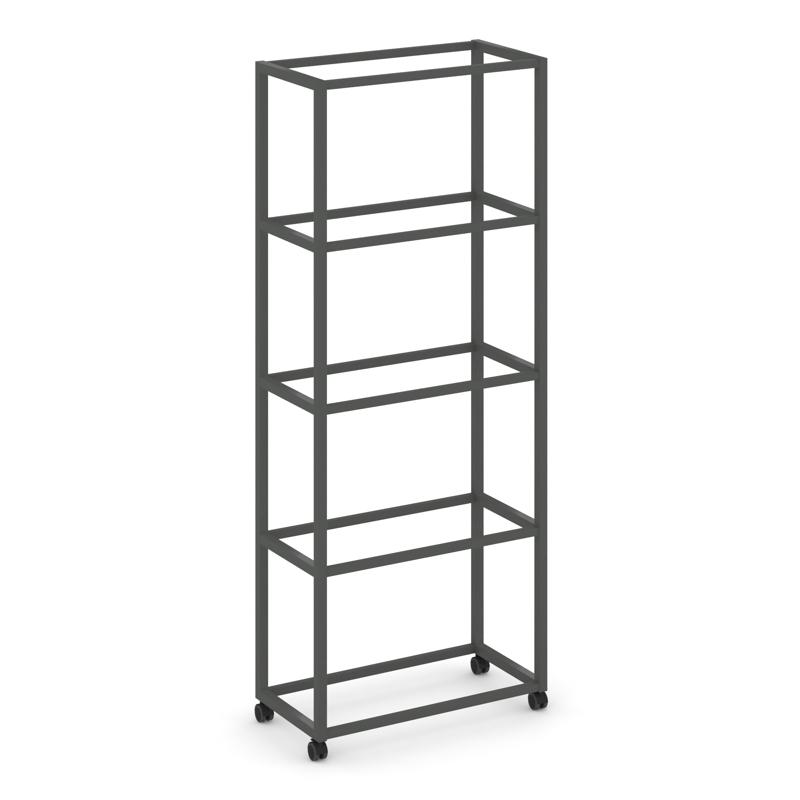 Shelf Mobile Завершающий модуль 5 уровней 1 секция VR.LT-STK-500.10 Металл Антрацит 1000*400*2000