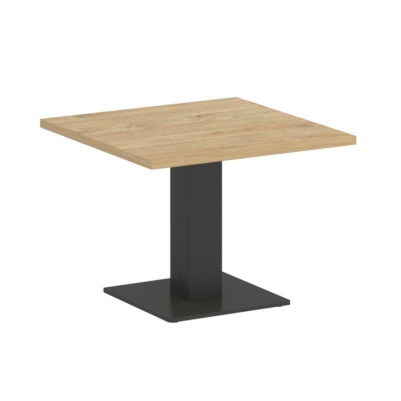 Onix Direct Стол журнальный квадратный O.SJ-2 Тиквуд Светлый/Металл Антрацит 600*600*450